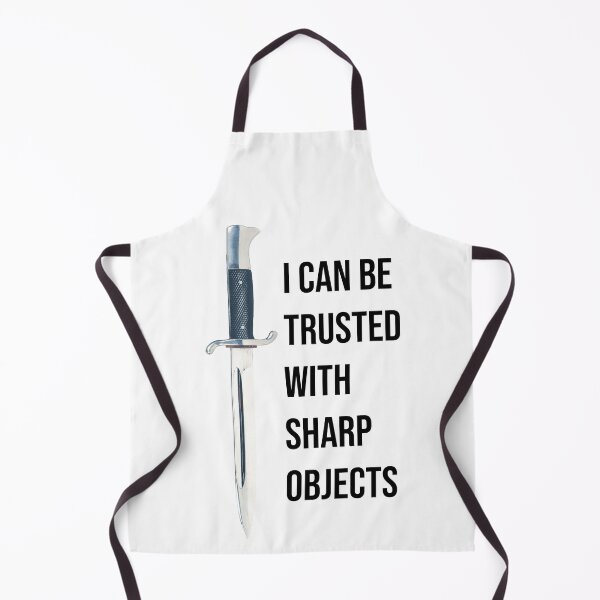Item preview, i can be trusted with sharp objects  designed and sold by PrintsyGal.