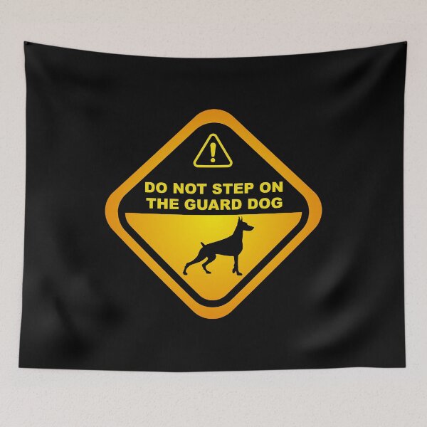 Item preview, Humorous Doberman Guard Dog Warning, Doberman dog owners lovers, mom dad gift birthday idea graphic design, funny cute, fathers day designed and sold by Raiko-art.