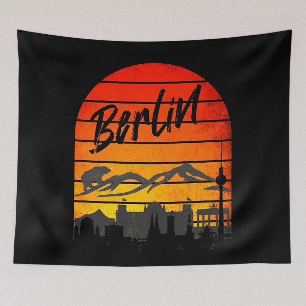 Item preview, Berlin Skyline Vintage Sunset designed and sold by ACC .
