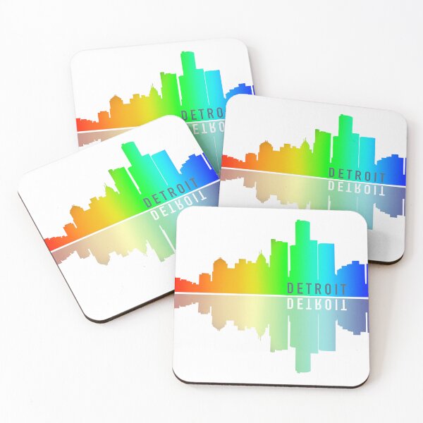 Item preview, Detroit Skyline - Reflection Rainbow designed and sold by monitdesign.