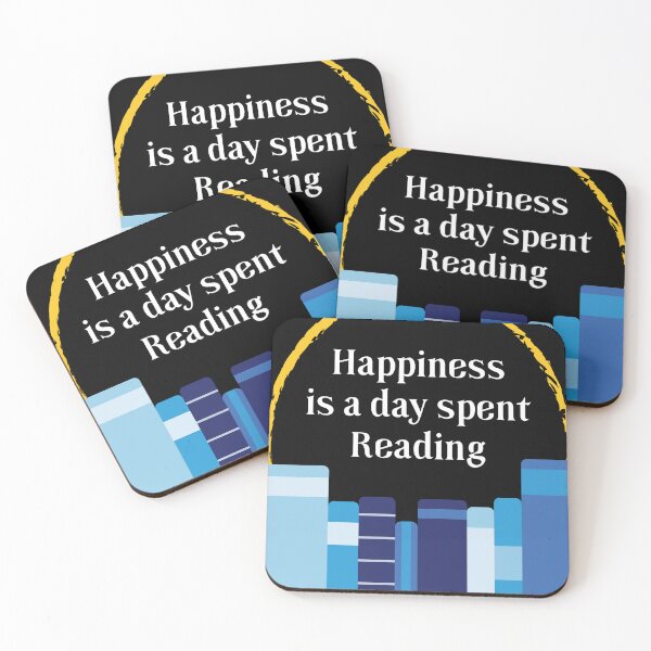 Item preview, Happiness is a Day Spent Reading | Blue | Black designed and sold by Wintre2.