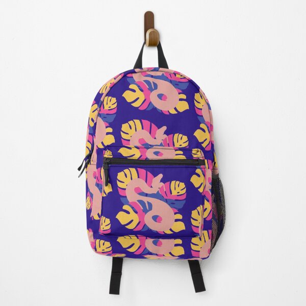 Item preview, Snake in Neon Light Themed Colour Monstera Leaves designed and sold by Nerdynoods.