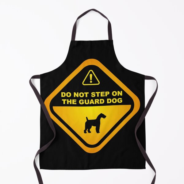 Item preview, Humorous Fox Terrier Guard Dog Warning, Fox Terrier dog owners lovers, mom dad gift birthday idea graphic design, funny cute, fathers day designed and sold by Raiko-art.
