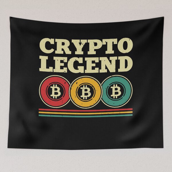 Item preview, Funny Crypto T Shirt  - Crypto Legend Bitcoin  designed and sold by nft-millionaire.