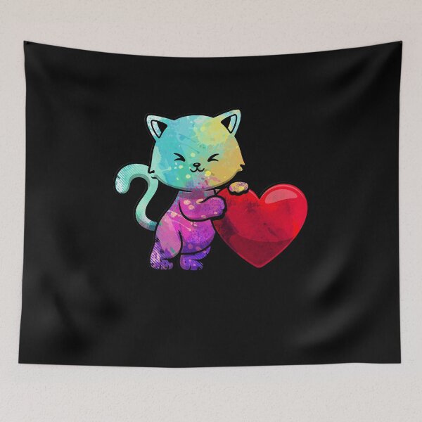 Item preview, Cute Cat Gift Colorful Pop Art Kitten Adoption Kitten Lover designed and sold by Lenny Stahl.