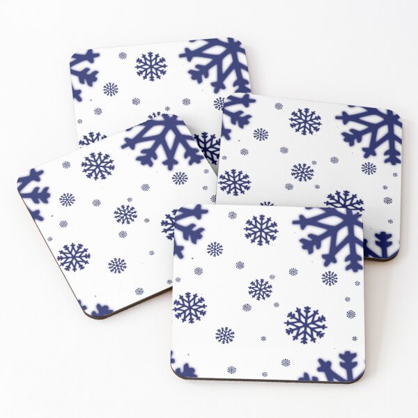 Item preview, Navy blue white background snow  designed and sold by Roselove4869.