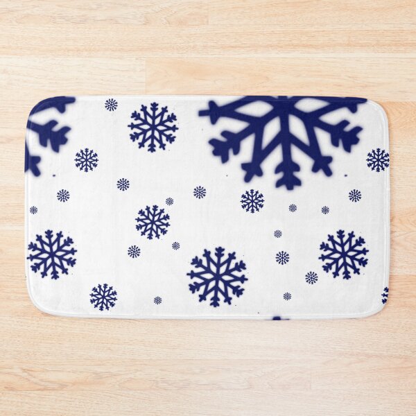Item preview, Navy blue white background snow  designed and sold by Roselove4869.
