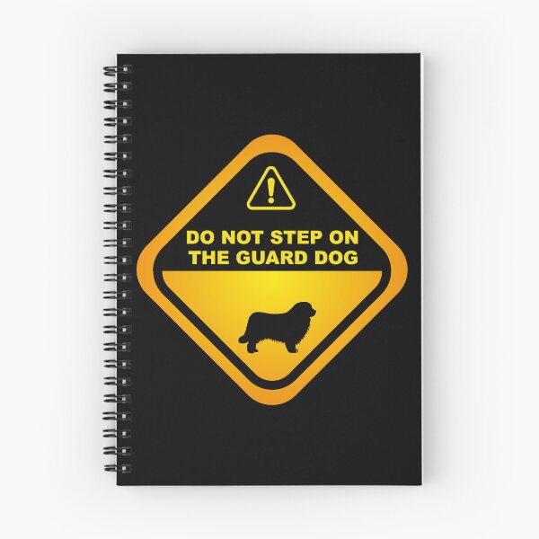 Item preview, Humorous Newfoundland  Guard Dog Warning, Newfoundland  dog owners lovers, mom dad gift birthday idea graphic design, funny cute, fathers day designed and sold by Raiko-art.