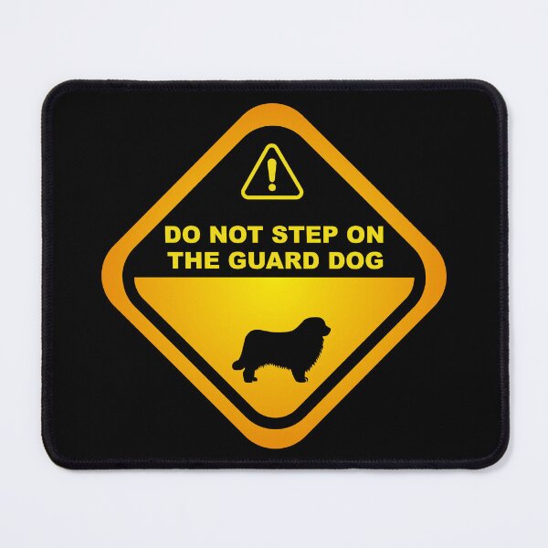Item preview, Humorous Newfoundland  Guard Dog Warning, Newfoundland  dog owners lovers, mom dad gift birthday idea graphic design, funny cute, fathers day designed and sold by Raiko-art.