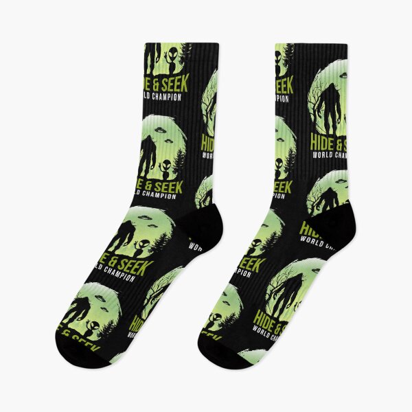Item preview, Hide And Seek World Champion Gift Alien And Bigfoot designed and sold by Lenny Stahl.