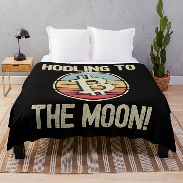 Item preview, Retro Bitcoin T Shirt - Hodling To The Moon BTC designed and sold by nft-millionaire.