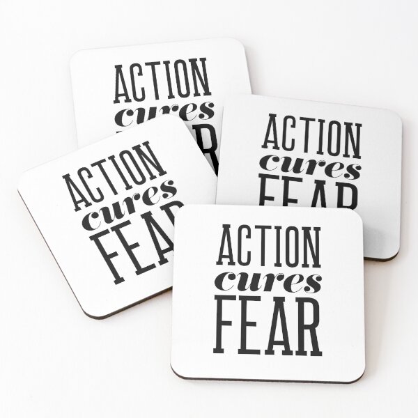 Item preview, Action Cures Fear designed and sold by rofocreative.
