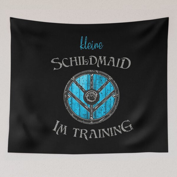 Item preview, Kleine Schildmaid im Training - Kinder designed and sold by Shirt-Designs.