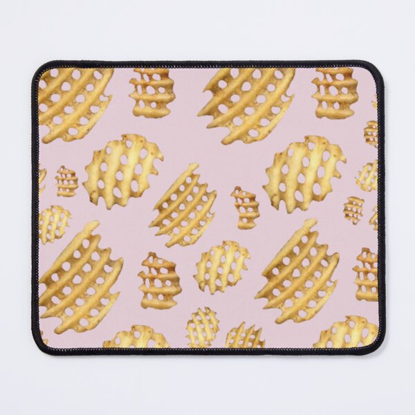 Item preview, Crunchy Waffle Fries Baby Pink designed and sold by GRETKA.