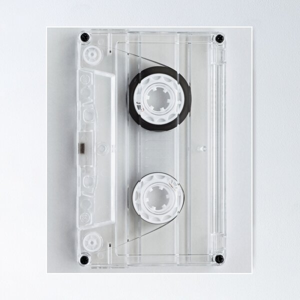 Item preview, 80's Transparent Cassette Tape For Retro Music Lovers And Musicians - Cassette Deck designed and sold by Funwithmusic.