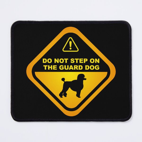 Item preview, Humorous Poodle Guard Dog Warning, Poodle dog owners lovers, mom dad gift birthday idea graphic design, funny cute, fathers day designed and sold by Raiko-art.