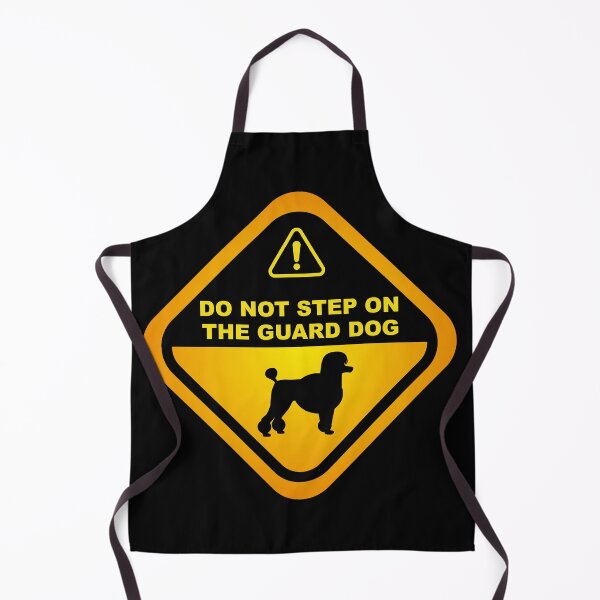 Item preview, Humorous Poodle  Guard Dog Warning, Poodle dog owners lovers, mom dad gift birthday idea graphic design, funny cute, fathers day designed and sold by Raiko-art.