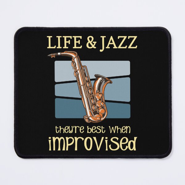 Item preview, Life And Jazz - Jazz Saxophone - Jazz Music Lover Quotes designed and sold by WIZECROW.