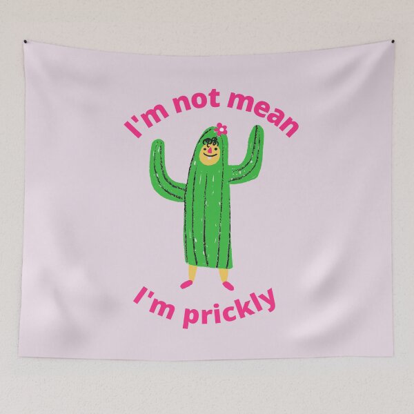 Item preview, I'm Not Mean, I'm Prickly designed and sold by arineliza1997.