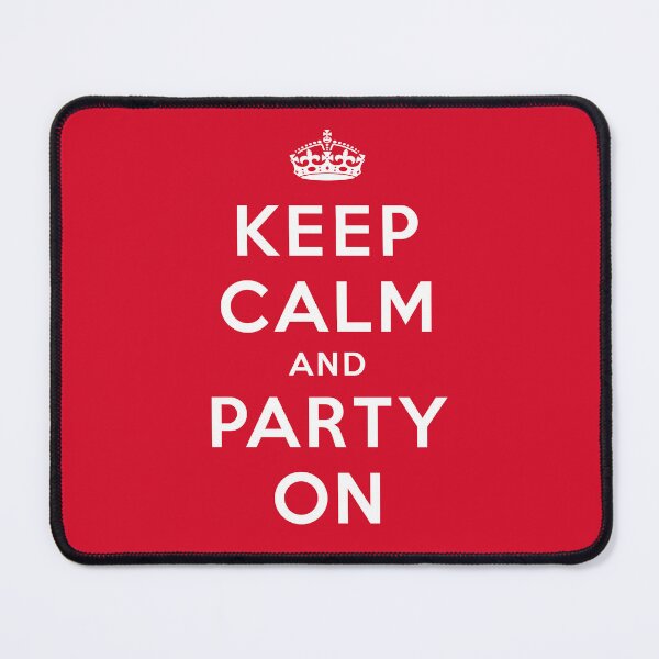 Item preview, Keep Calm And Party On (Red) designed and sold by STUDIO-72.