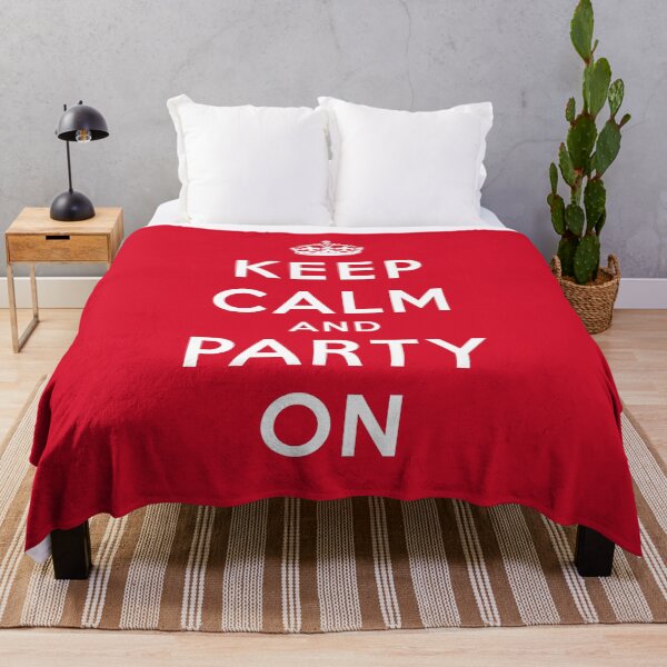 Item preview, Keep Calm And Party On (Red) designed and sold by STUDIO-72.