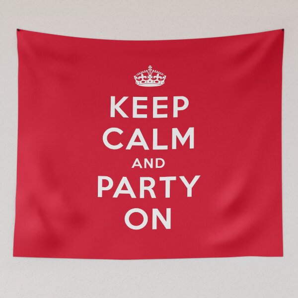 Item preview, Keep Calm And Party On (Red) designed and sold by STUDIO-72.