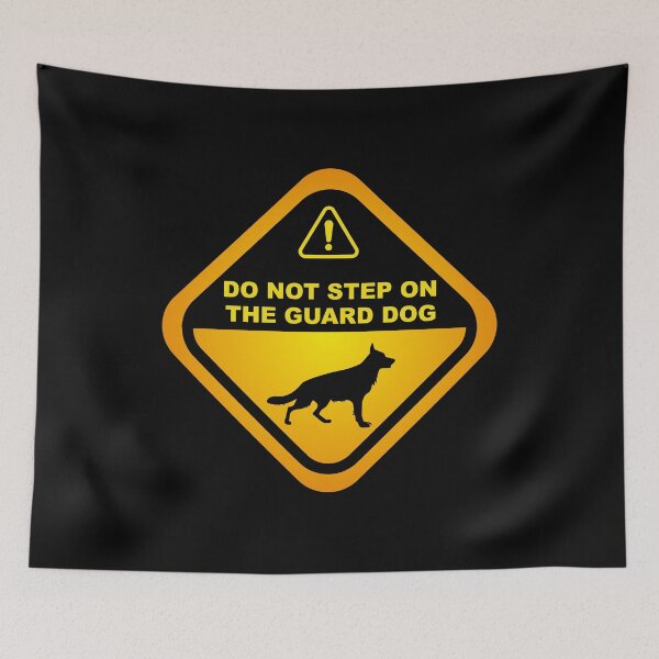 Item preview, Humorous German shepherd  Guard Dog Warning, German shepherd dog owners lovers, mom dad gift birthday idea graphic design, funny cute, fathers day designed and sold by Raiko-art.