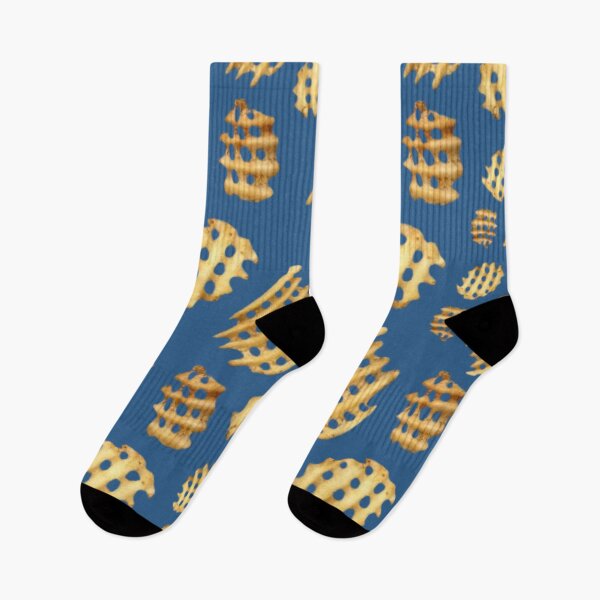 Item preview, Crunchy Waflle Fries Deep Blue designed and sold by GRETKA.