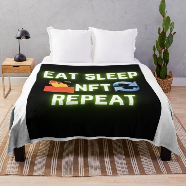 Item preview, Copy of Copy of Eat Sleep NFT Repeat cute Design designed and sold by Shahnawaz Khandesigner.