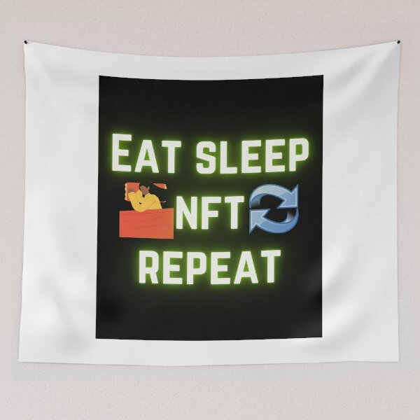 Item preview, Copy of Copy of Eat Sleep NFT Repeat cute Design designed and sold by Shahnawaz Khandesigner.