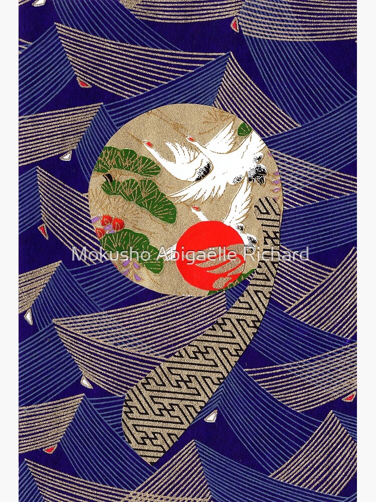 "Saelas Japanese washi yuzen chiyogami origami paper collage" Art