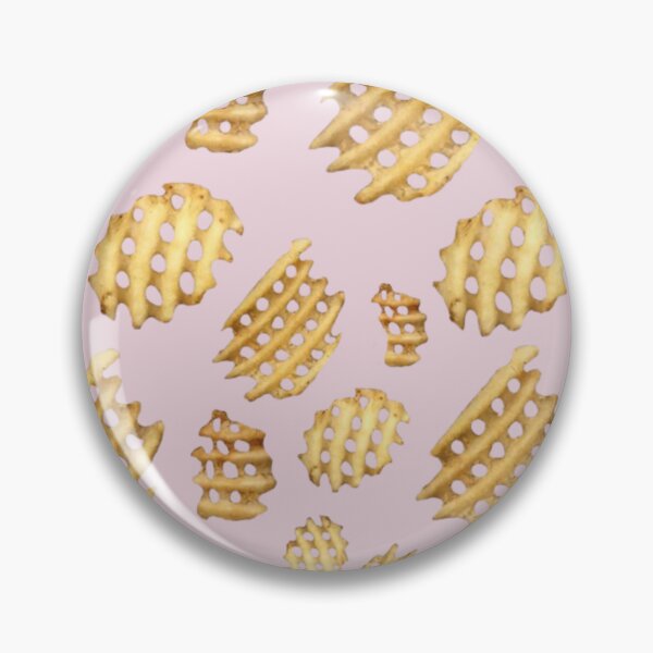 Item preview, Crunchy Waffle Fries Baby Pink designed and sold by GRETKA.