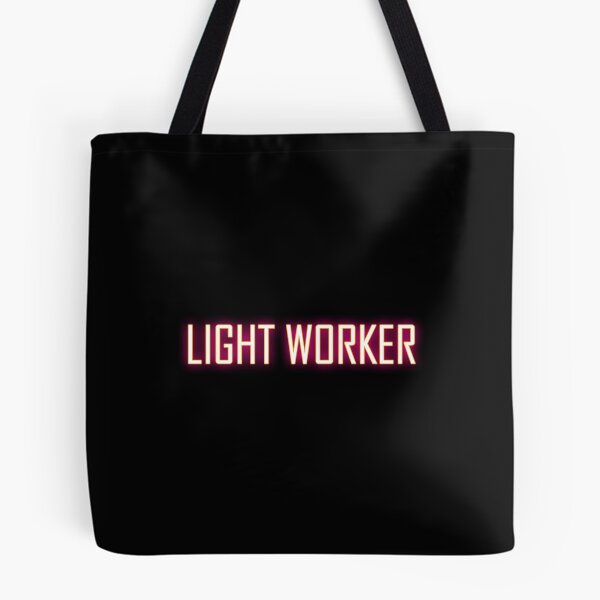 Item preview, Light Worker in Pink Neon - Angelic Quote designed and sold by Bennymp.
