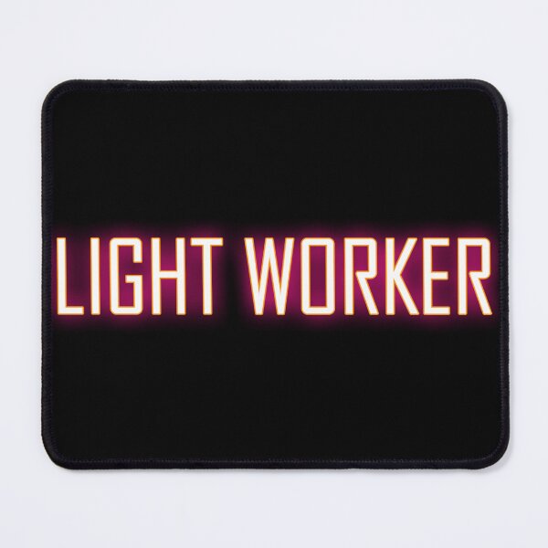 Item preview, Light Worker in Pink Neon - Angelic Quote designed and sold by Bennymp.