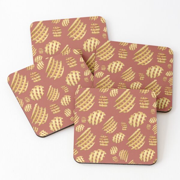 Item preview, Crunchy Waffle Fries Burnt Orange designed and sold by GRETKA.