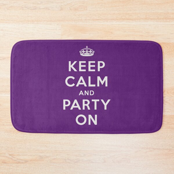 Item preview, Keep Calm And Party On (Purple) designed and sold by STUDIO-72.