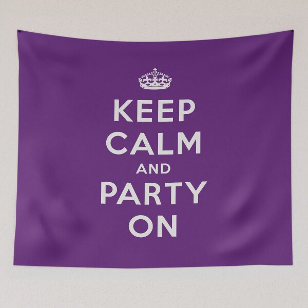 Item preview, Keep Calm And Party On (Purple) designed and sold by STUDIO-72.
