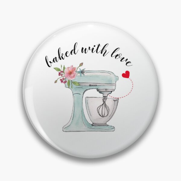 Item preview, Baked with love cute cake mixer designed and sold by Swagata Sarkar.