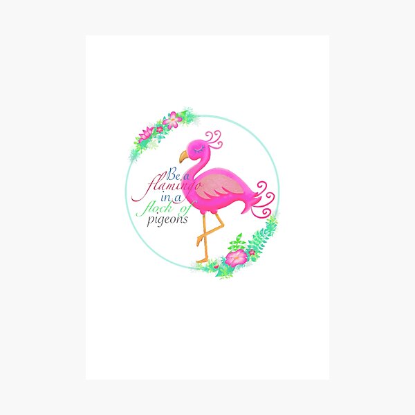 Item preview, Be a flamingo designed and sold by Manxcraft.