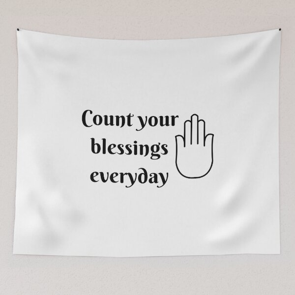 Item preview, Count your blessings everyday quotes designed and sold by DigitalArtTrend.