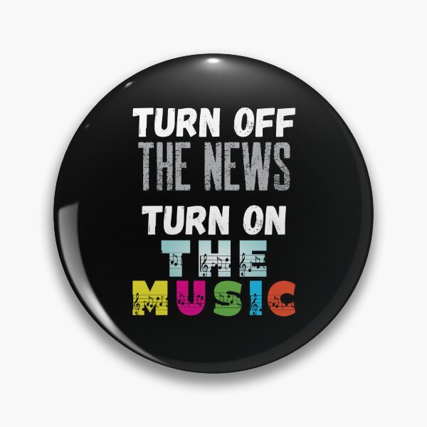 Item preview, Turn Off The News Turn On the Music Cool  designed and sold by ittybittyowl.
