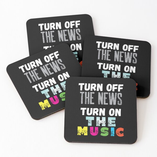 Item preview, Turn Off The News Turn On the Music Cool  designed and sold by ittybittyowl.