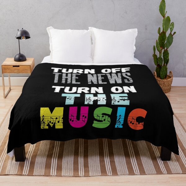 Item preview, Turn Off The News Turn On the Music Cool  designed and sold by ittybittyowl.