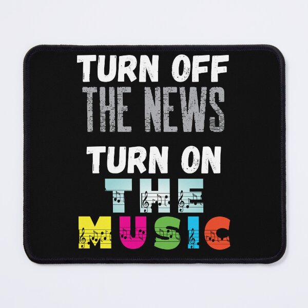Item preview, Turn Off The News Turn On the Music Cool  designed and sold by ittybittyowl.
