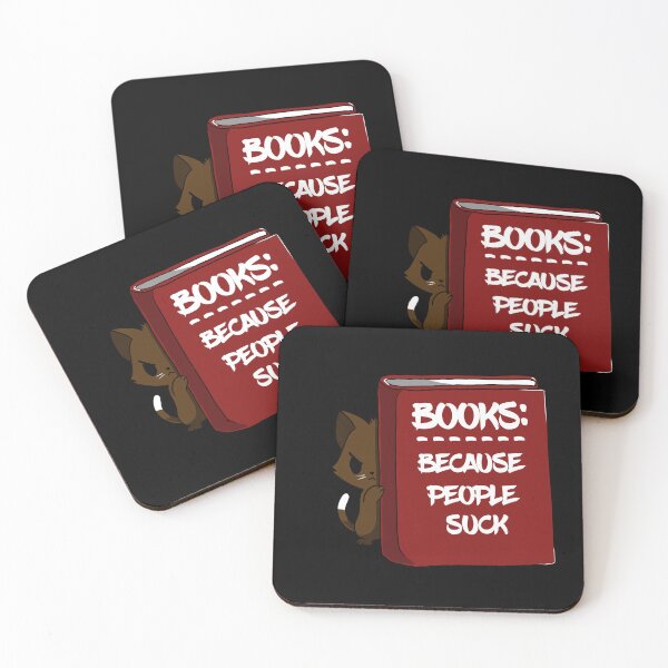 Item preview, books, becouse people suck - funny designed and sold by vooART.