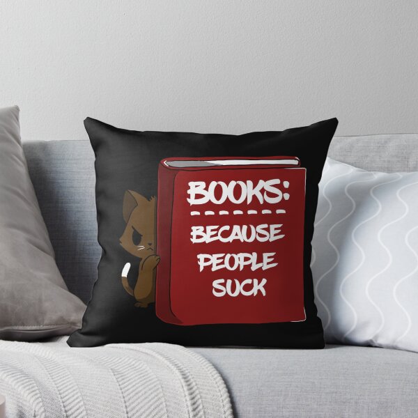 Item preview, books, becouse people suck - funny designed and sold by vooART.