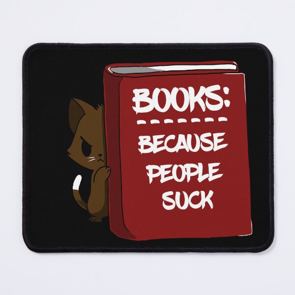 Item preview, books, becouse people suck - funny designed and sold by vooART.