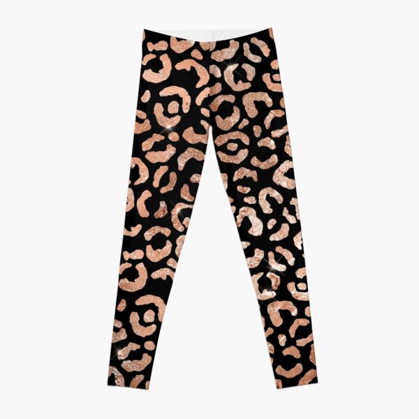 Rose Gold Glitter Leggings for Sale