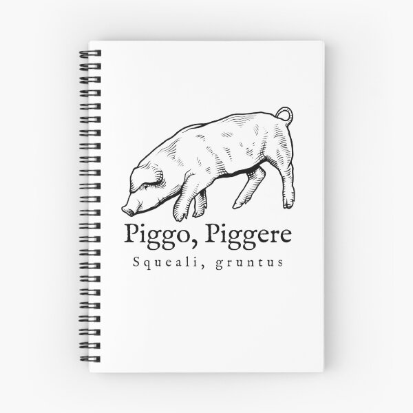 Item preview, Funny Latin Student Piggo Piggere Squeali Gruntus, Old Latin Language Joke designed and sold by IceCreamMuseum.