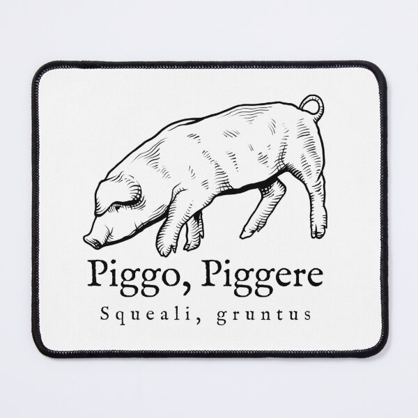 Item preview, Funny Latin Student Piggo Piggere Squeali Gruntus, Old Latin Language Joke designed and sold by IceCreamMuseum.